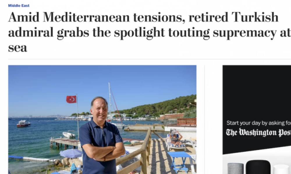 Η Washington Post προβάλλει τον “ναύαρχο της Γαλάζιας Πατρίδας”